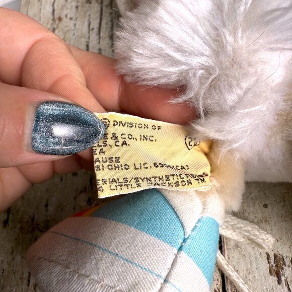 1983 Applause Big Jackson Rapper Bunny Plush Rabbit New With Tags - Picture 5 of 6